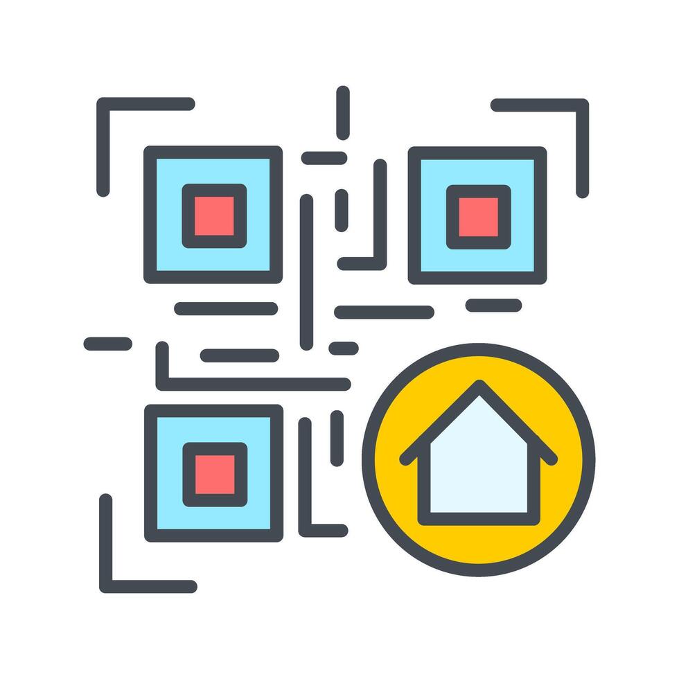 QR Code Menu Icon Design vector
