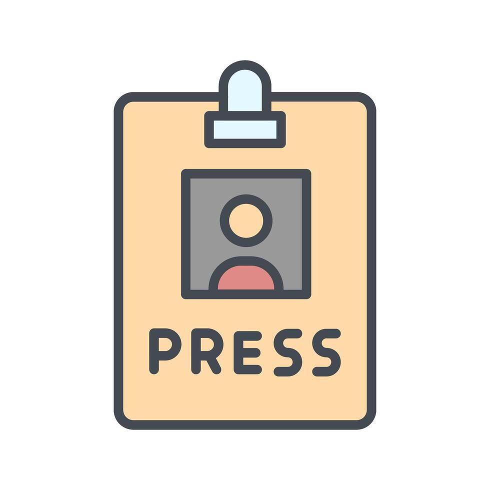 Press Pass Icon Design vector