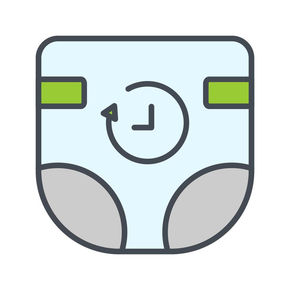 Diaper Duty Icon Design vector