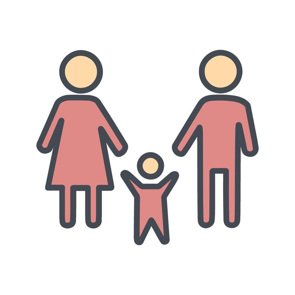Family Photo Icon Design vector