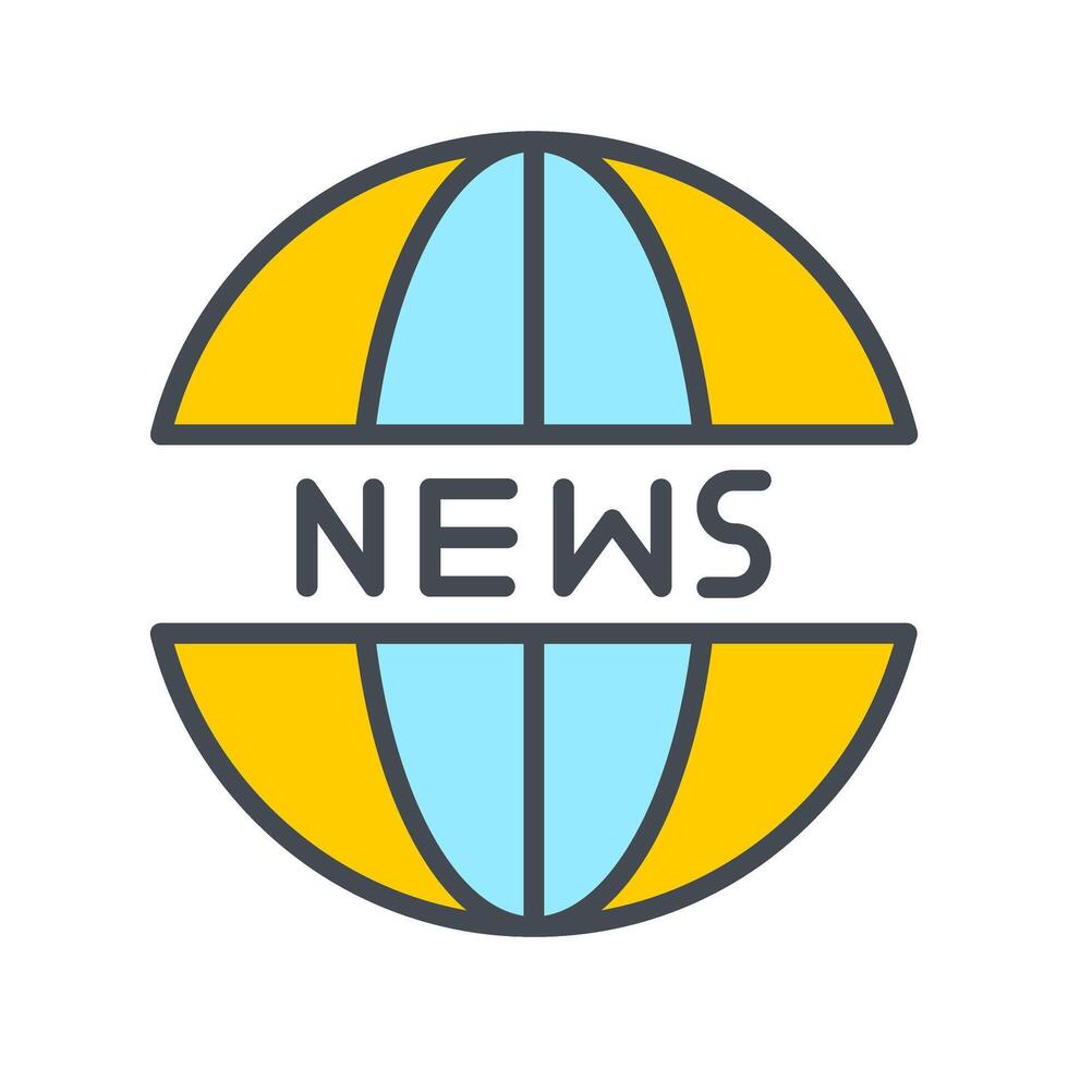 News Website Icon Design vector