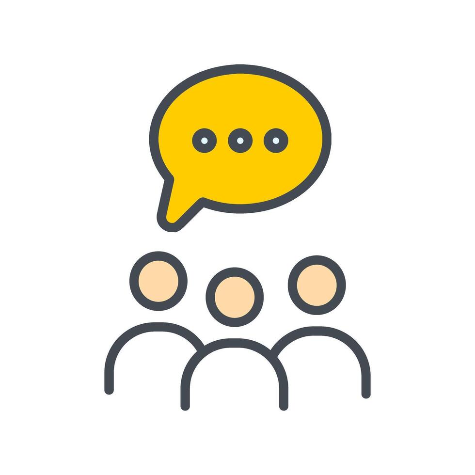 Group Chat Icon Design vector