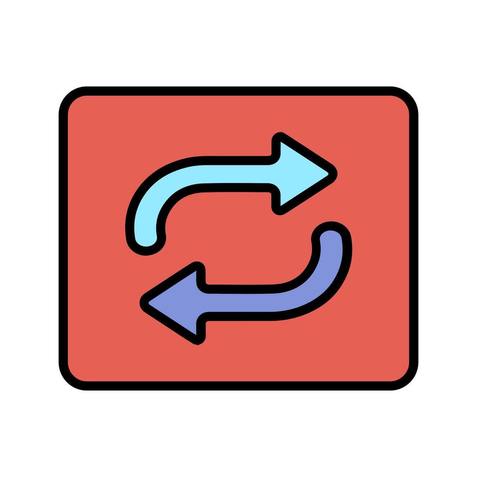 Repeat Button Icon Design vector