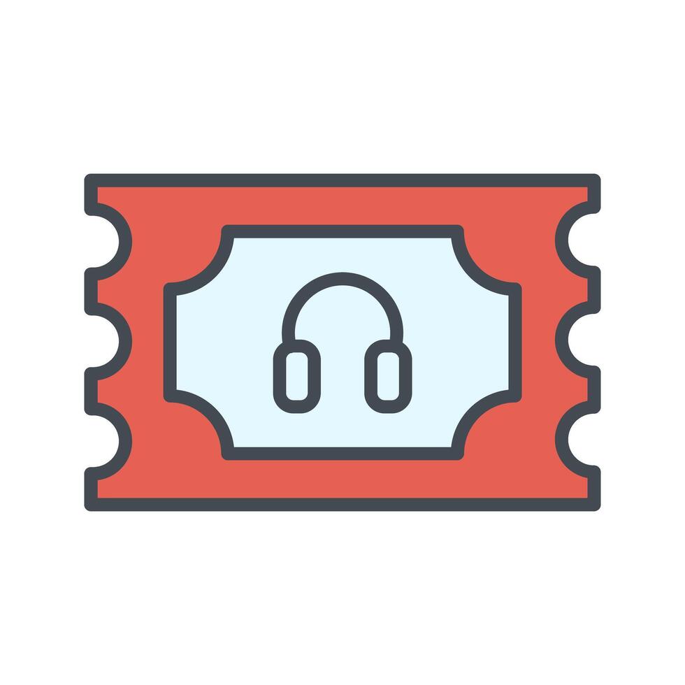 Support Ticket Icon Design vector