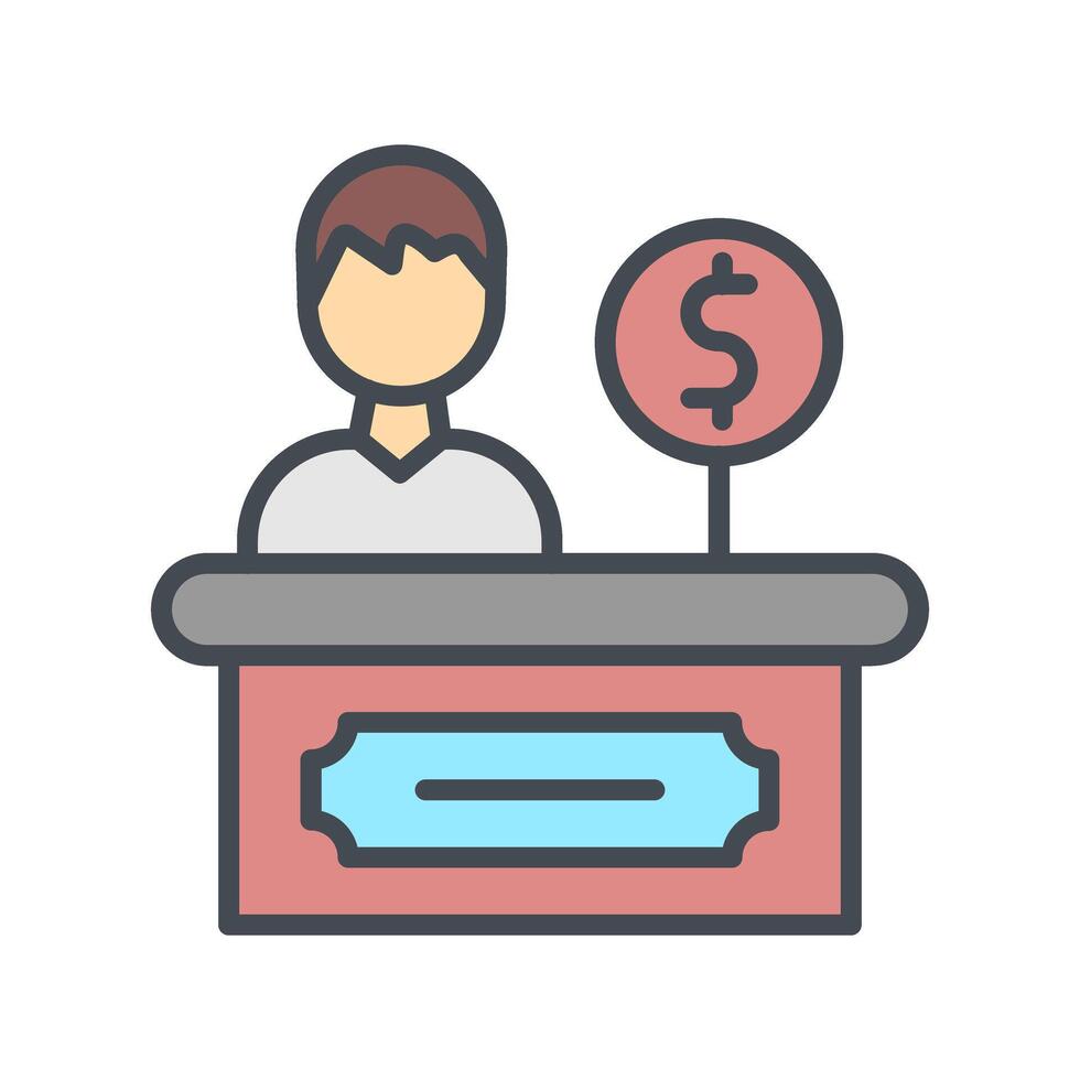 Cashier Icon Design vector