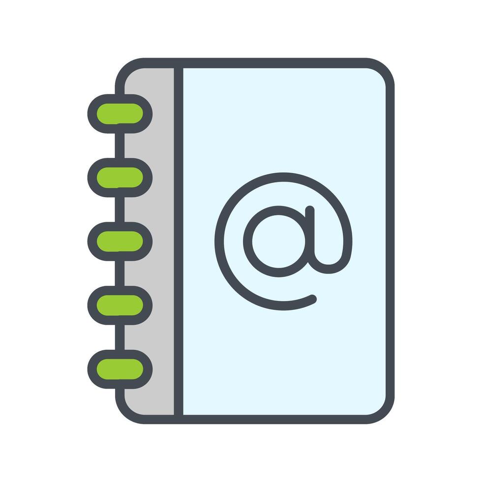 Address Book Icon Design vector