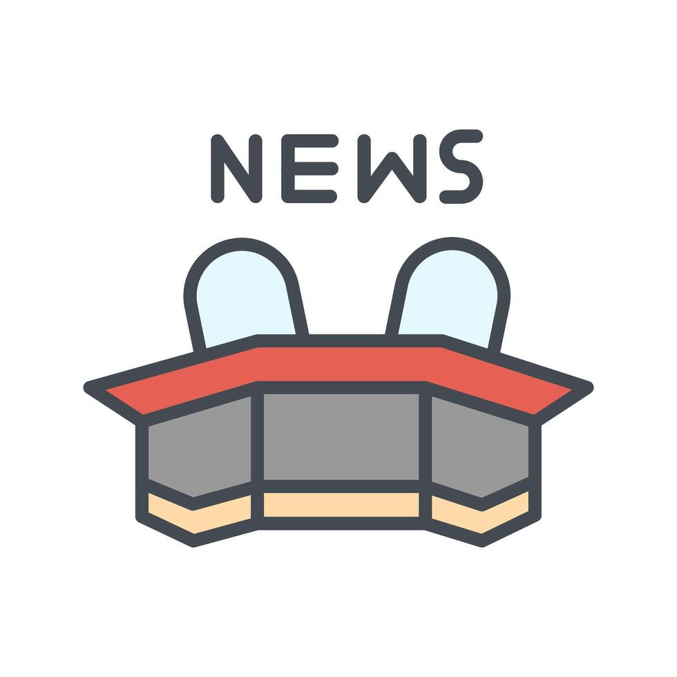 Newsroom Icon Design vector