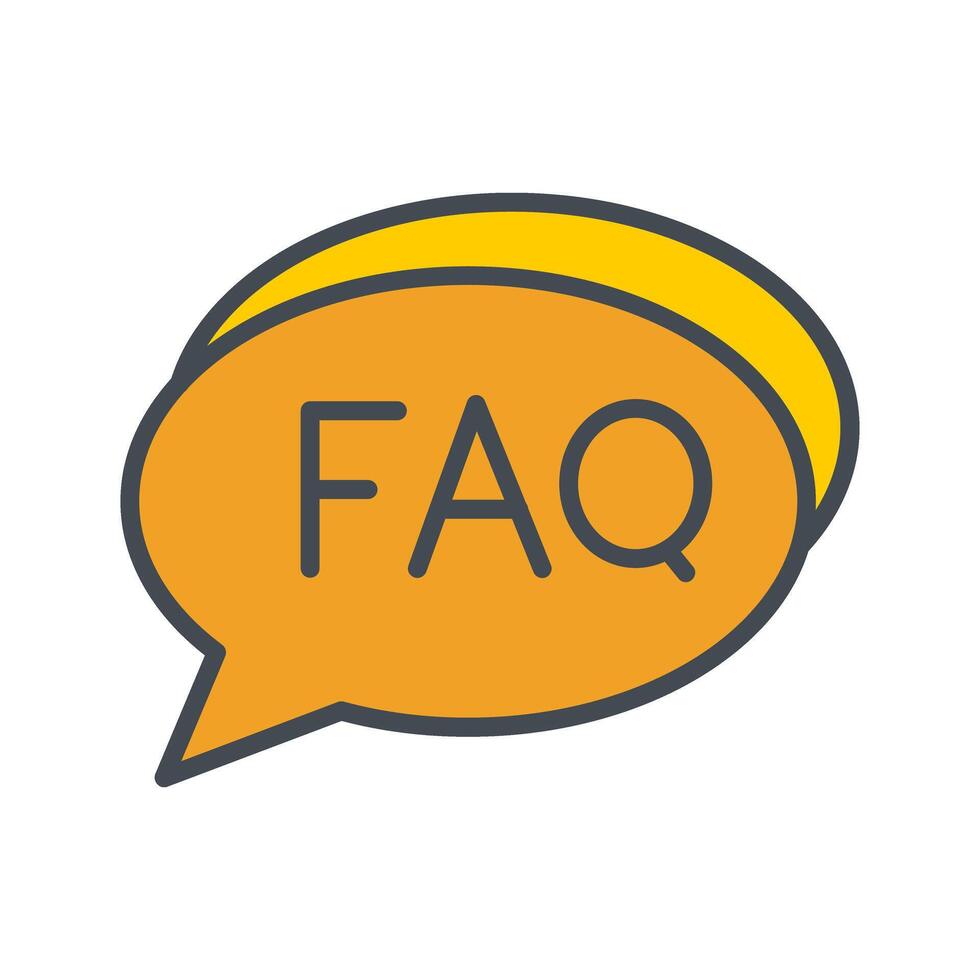FAQ Section Icon Design vector