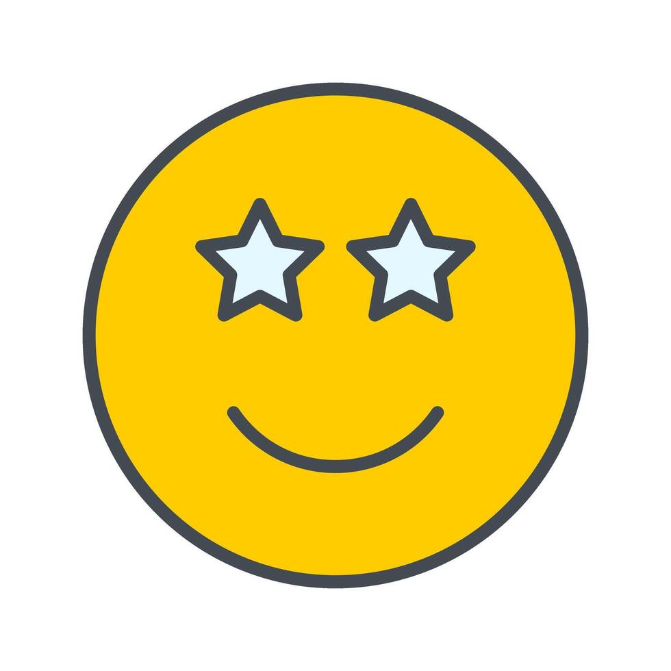 Star-Struck Icon Design vector