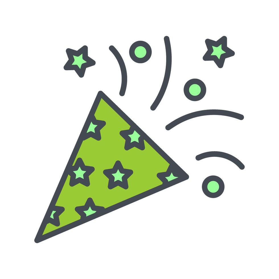 Confetti Icon Design vector