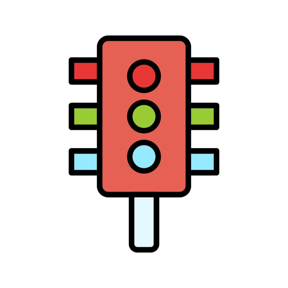 Traffic Light Icon Design vector