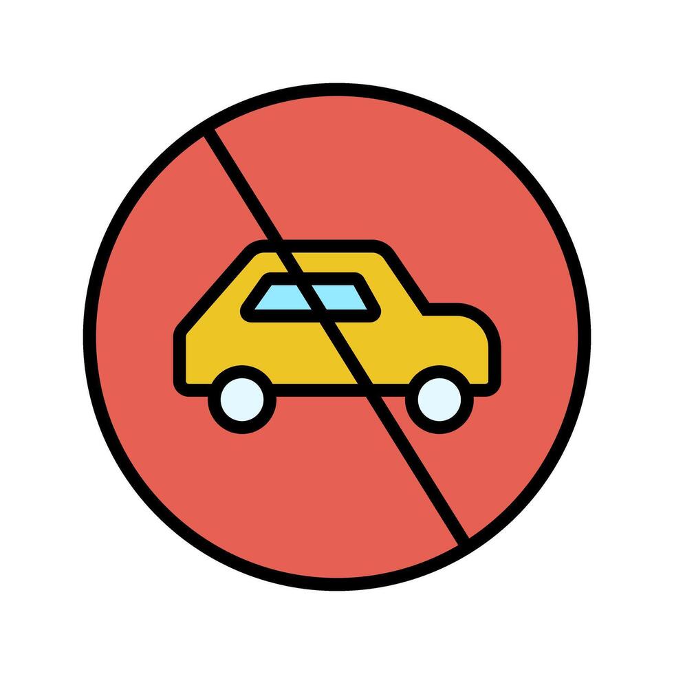 Prohibited Sign Icon Design vector
