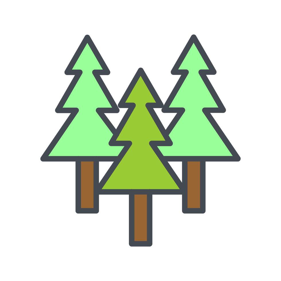 Evergreen Tree Icon Design vector