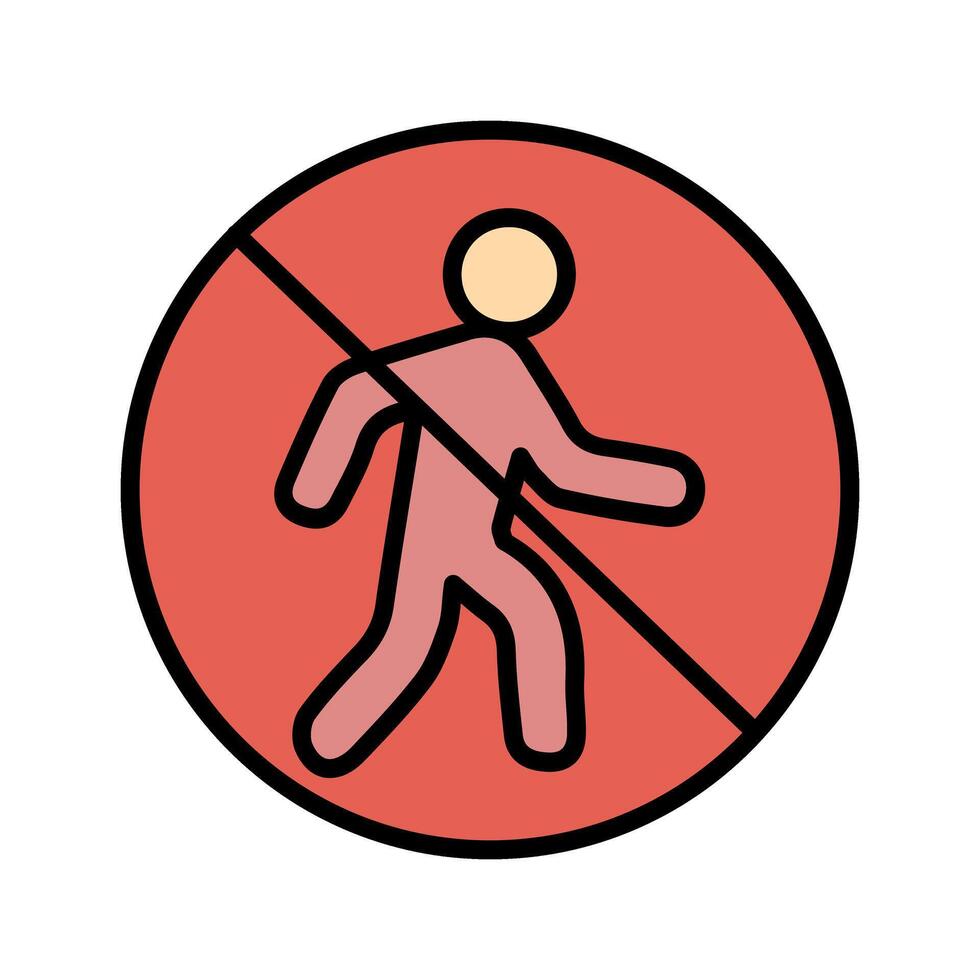 No Entry Sign Icon Design vector