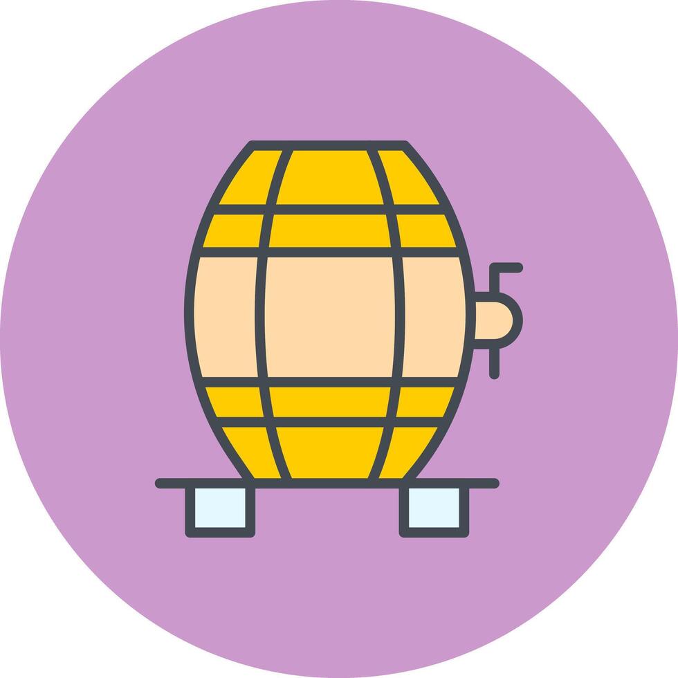 Wine Cask Icon Design vector