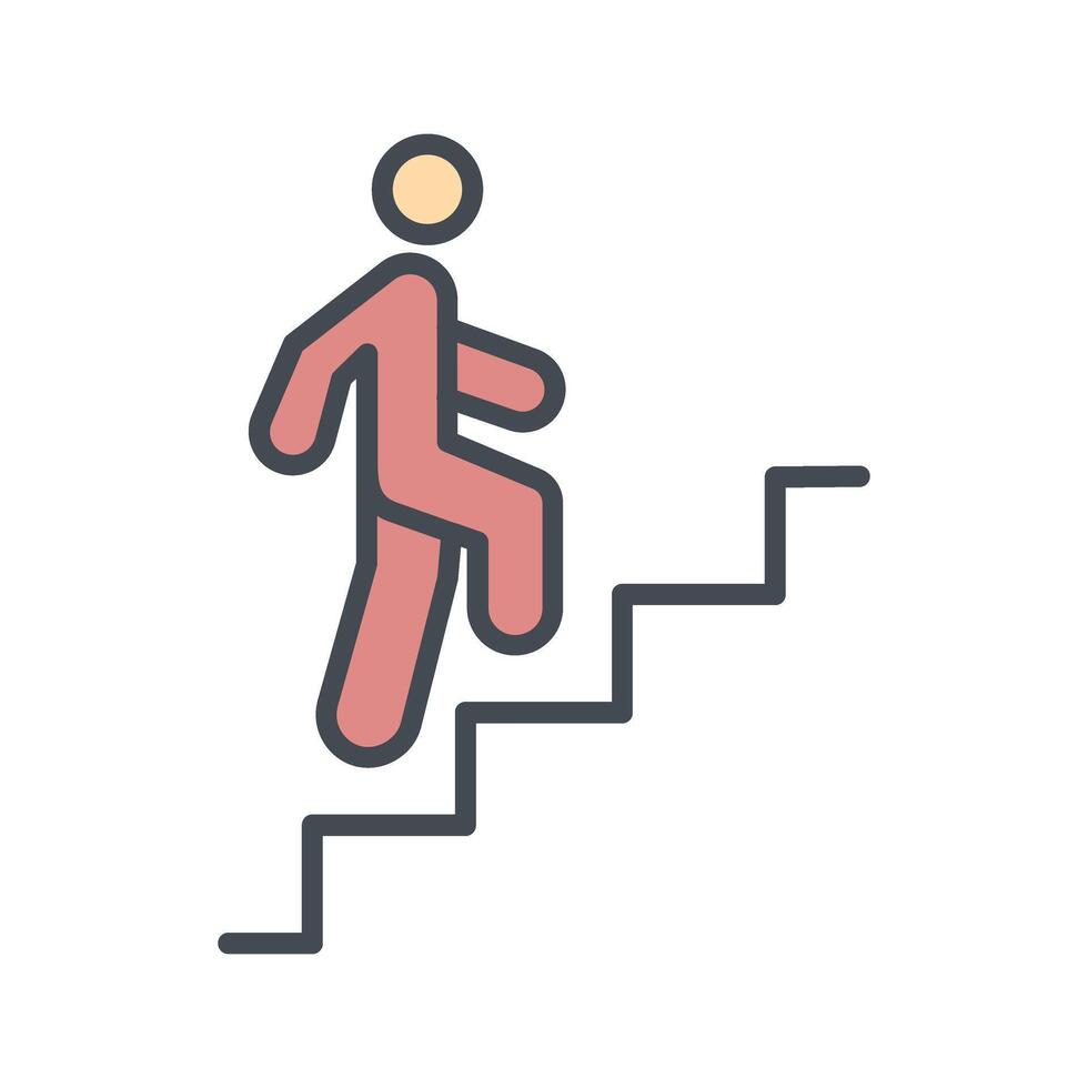 Career Ladder Icon Design vector