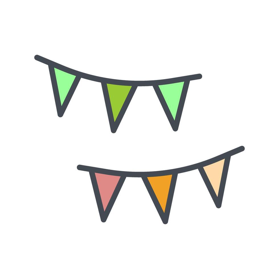 Streamers Icon Design vector