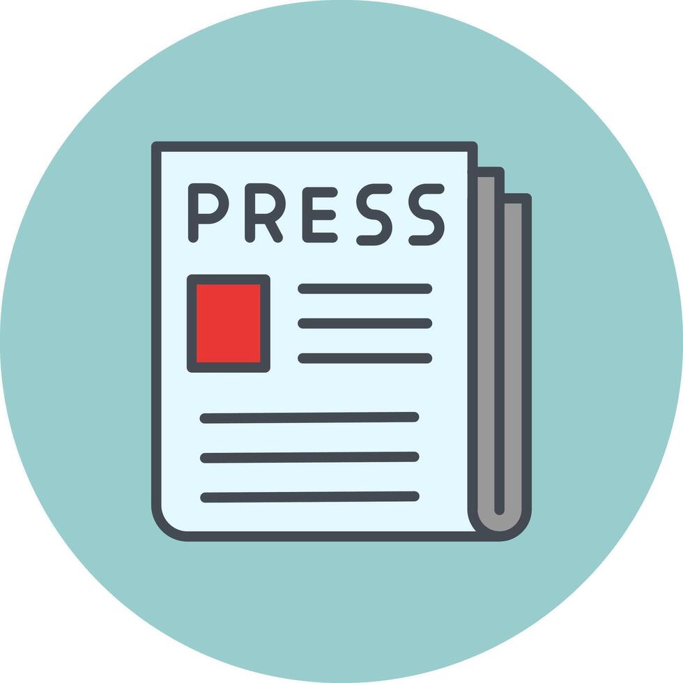 Press Release Icon Design vector