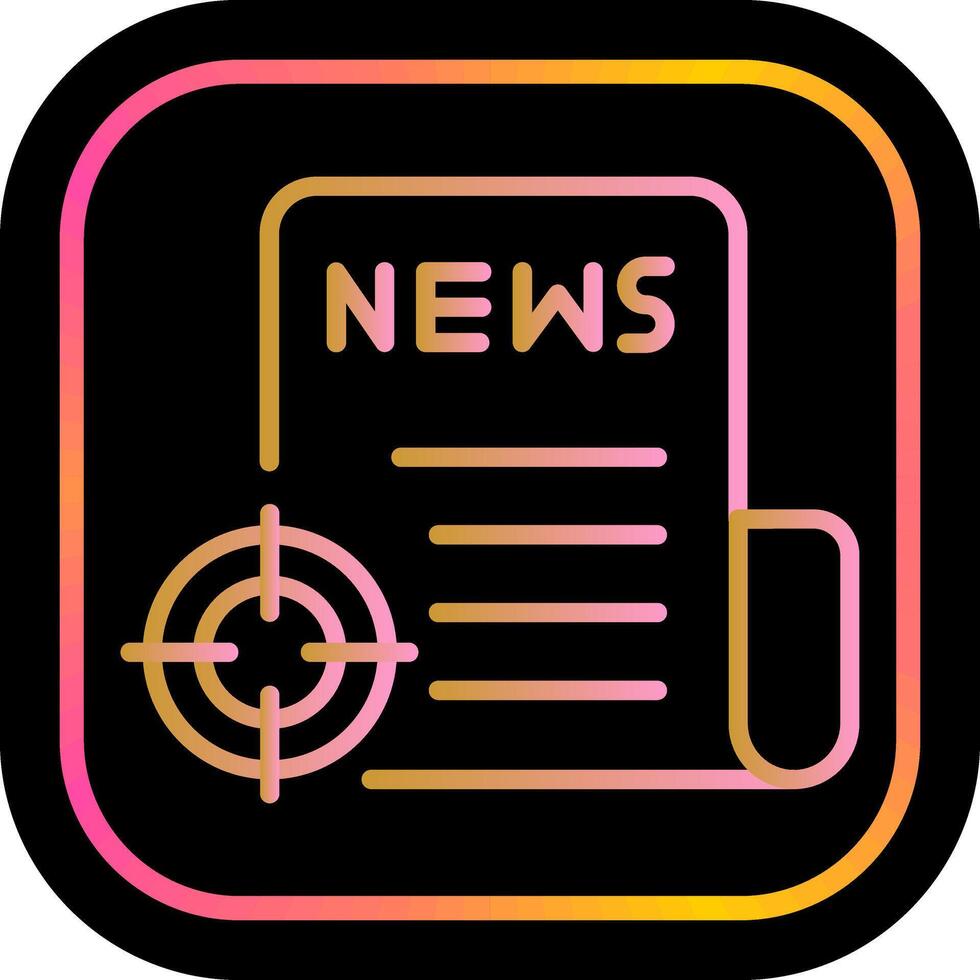 News Scoop Icon Design vector