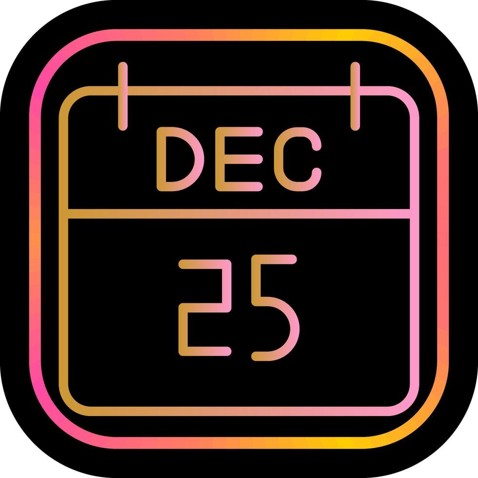 25 December Icon Design vector