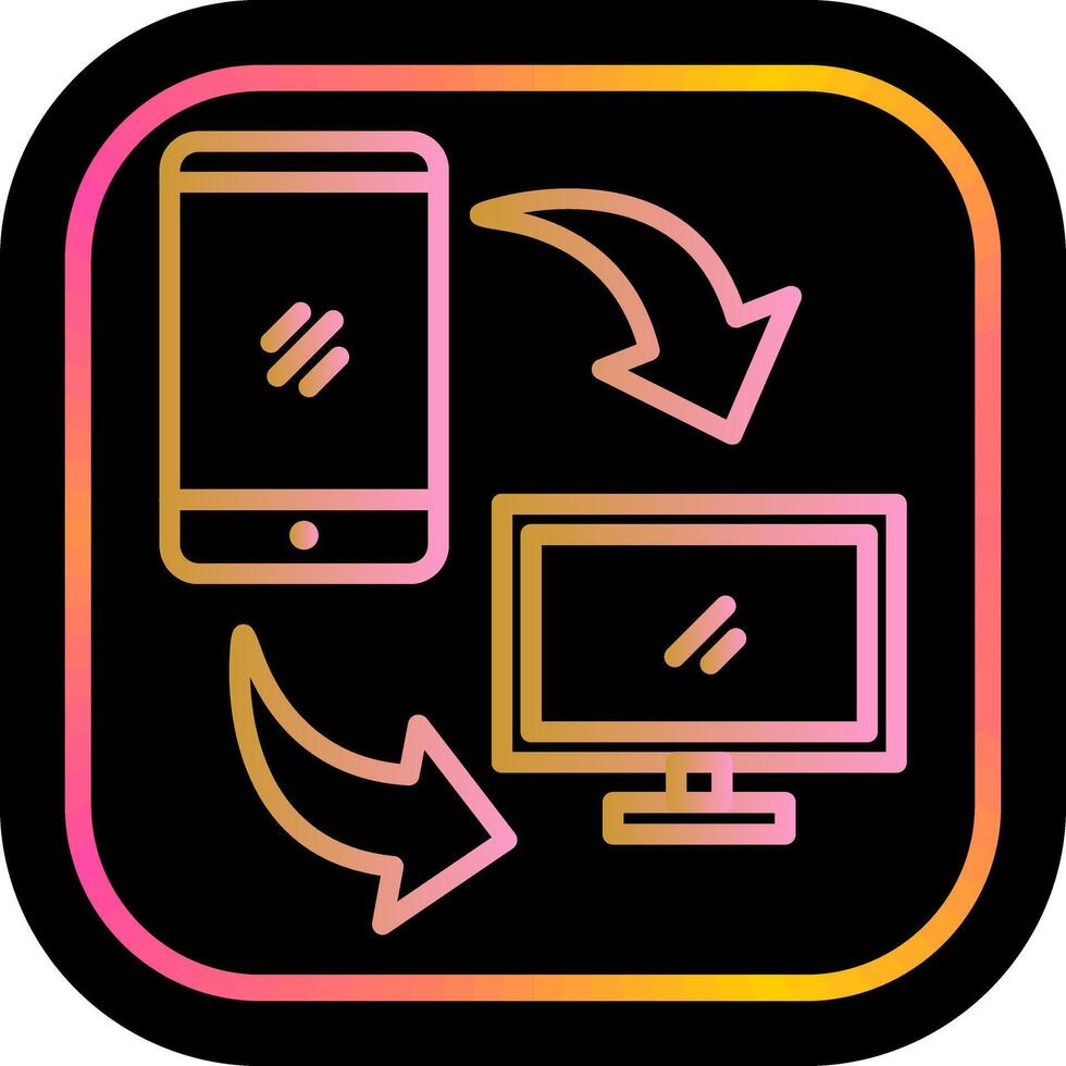 Synchronization Icon Design vector