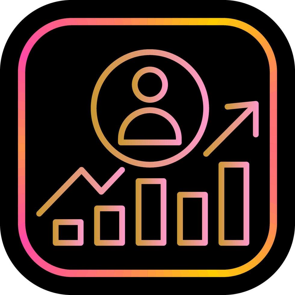 Career Growth Icon Design vector