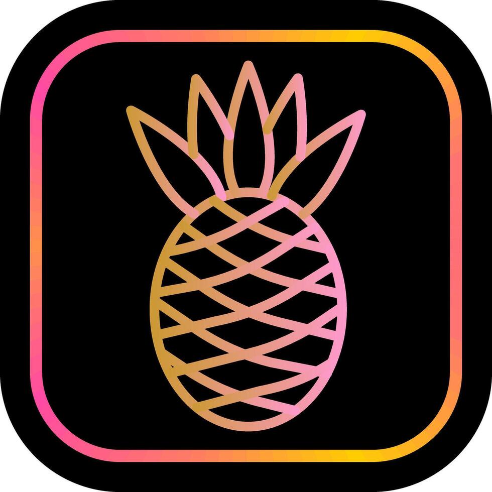 Pineapple Icon Design vector