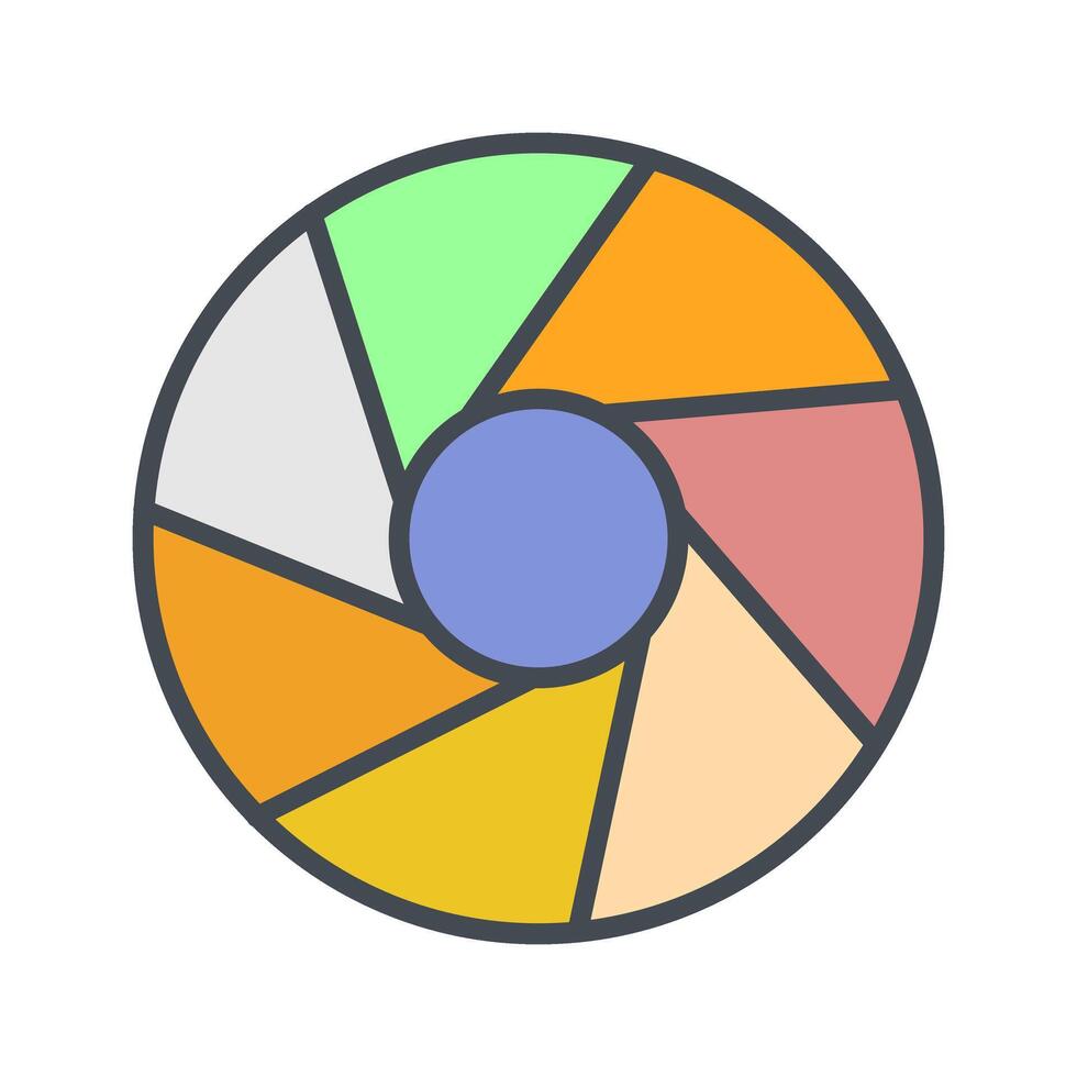 Aperture Artifacts Icon Design vector