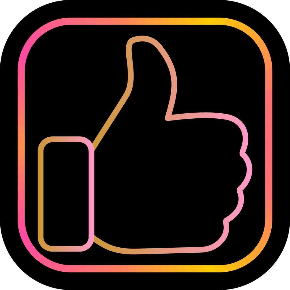 Thumbs Up Icon Design vector