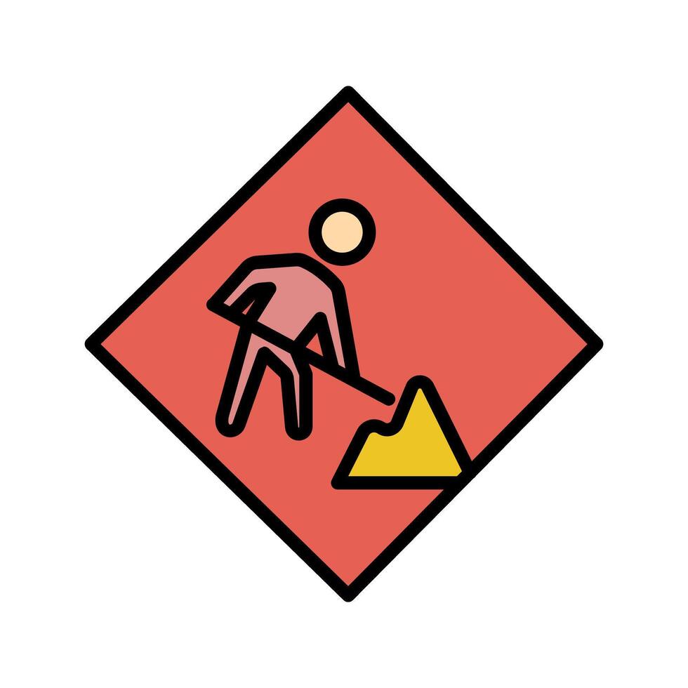 Construction Sign Icon Design vector