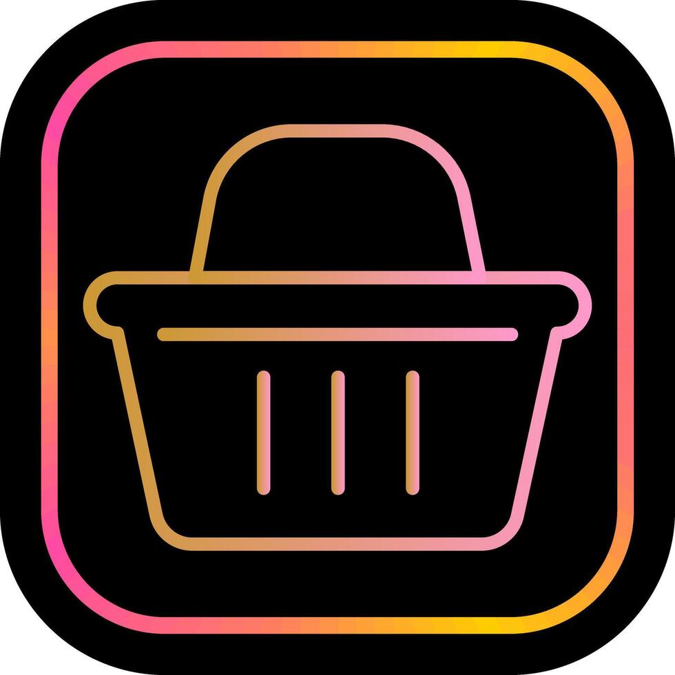 Shopping Basket II Icon Design vector