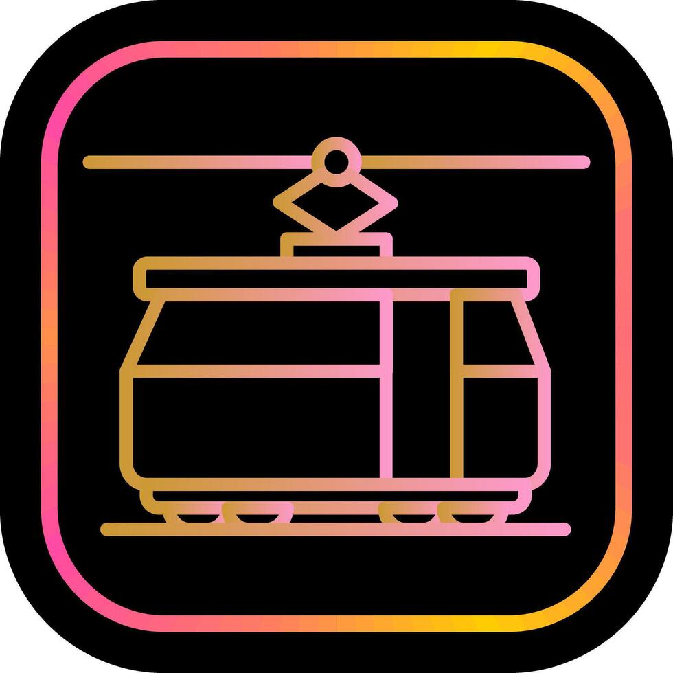Tram Car Icon Design vector
