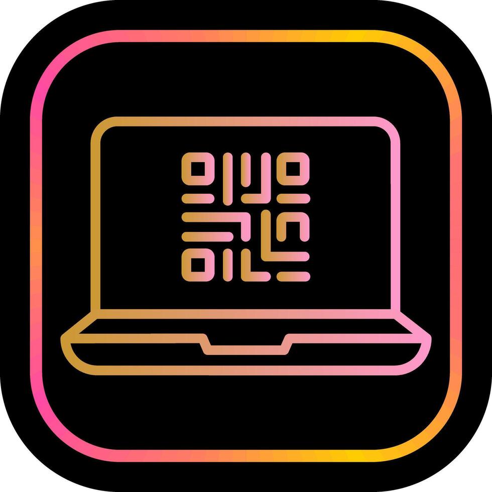 QR Code Scanner App Icon Design vector