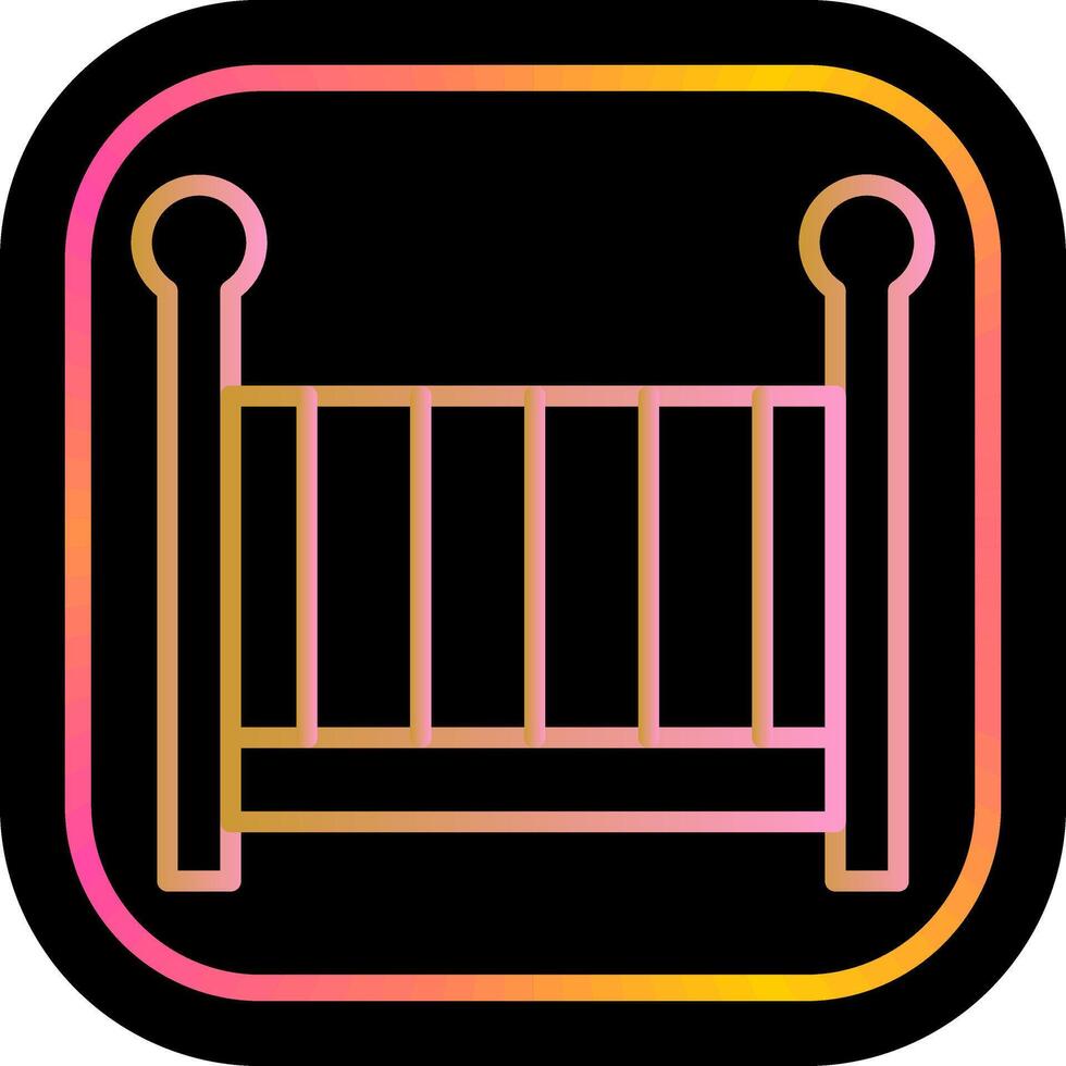 Nursery Cots Icon Design vector