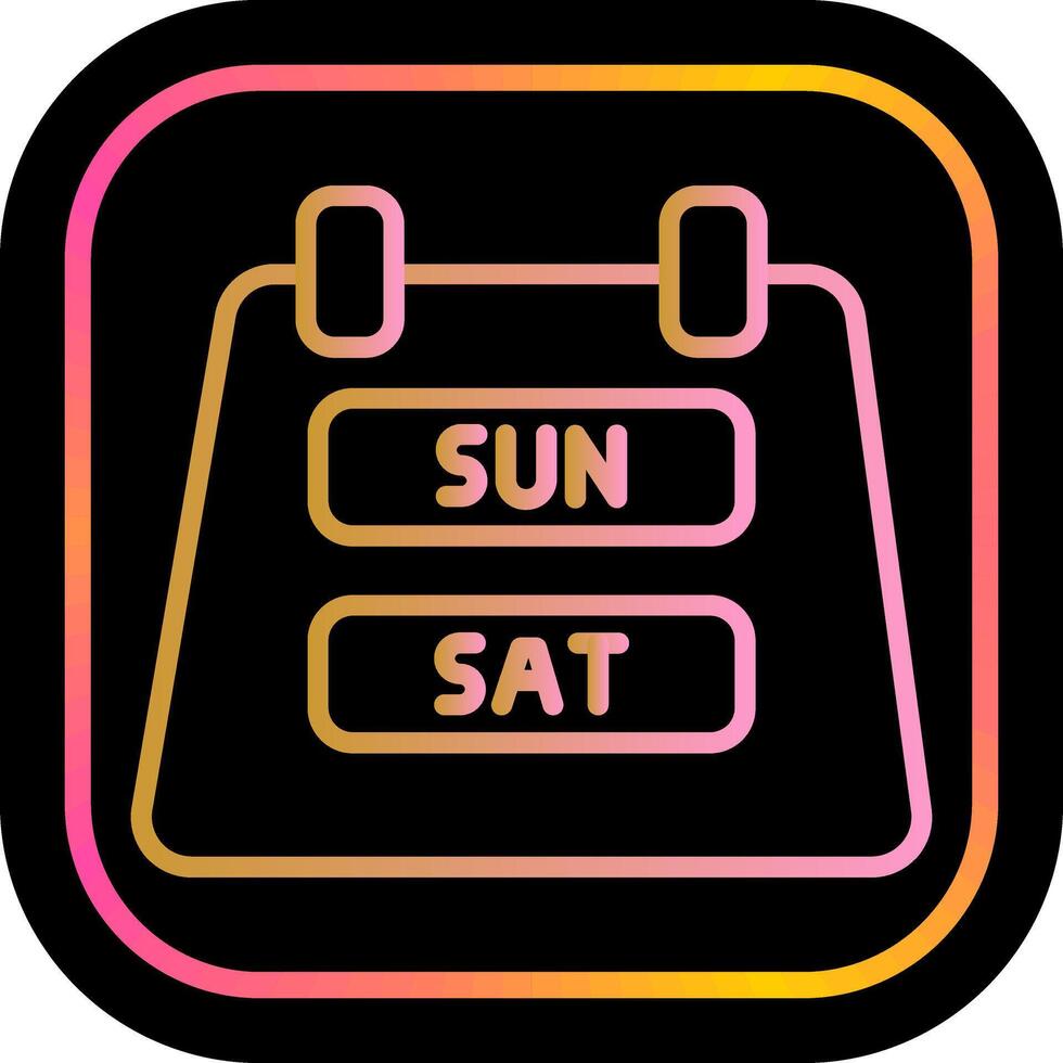 Weekend Getaway Icon Design vector