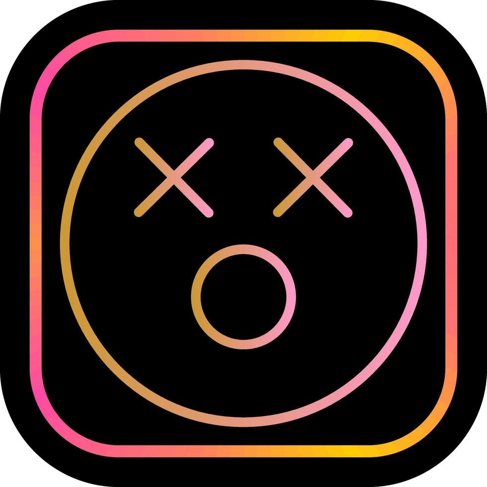 Dizzy Face Icon Design vector