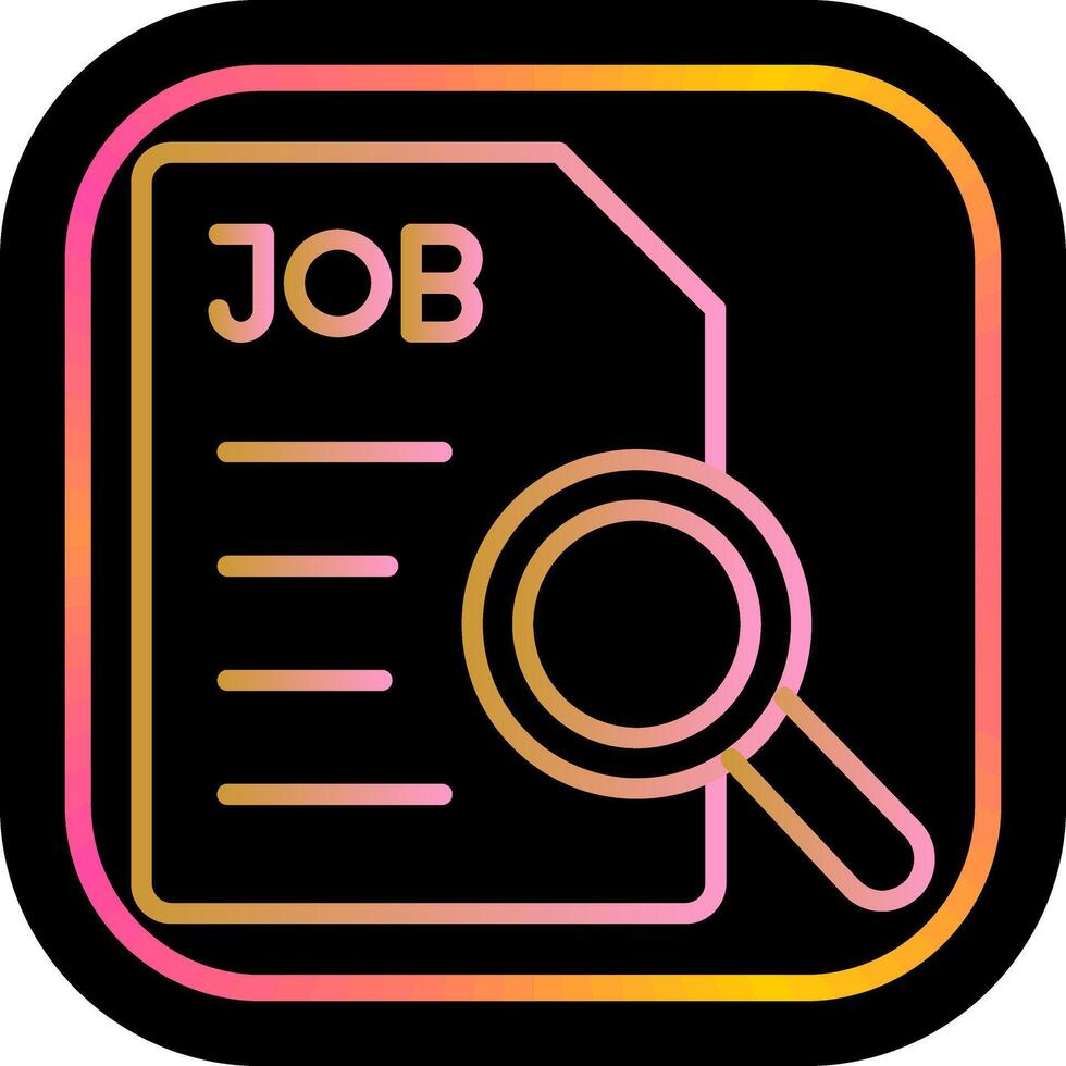 Job Search Icon Design vector
