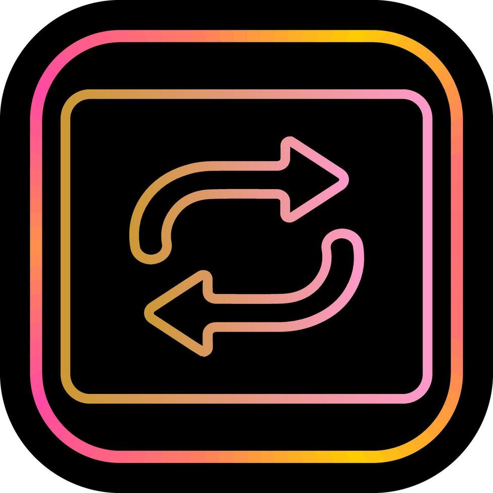 Repeat Button Icon Design vector