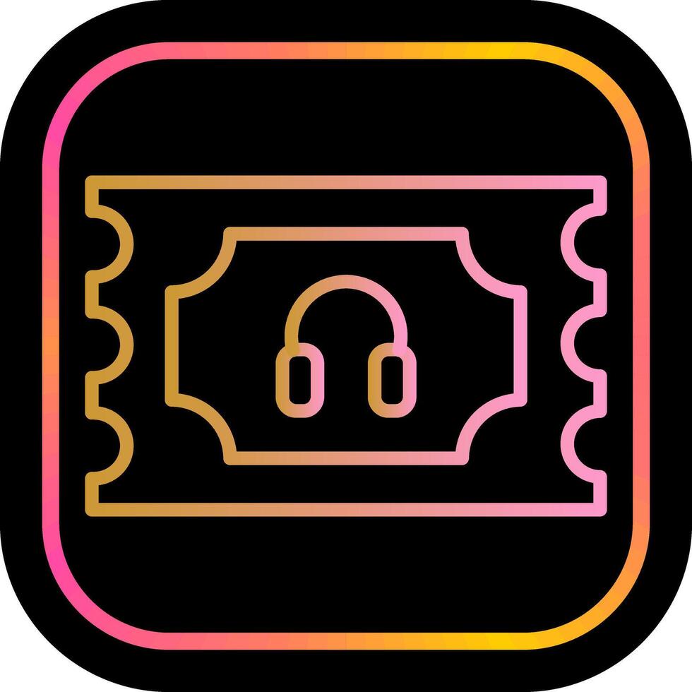 Support Ticket Icon Design vector
