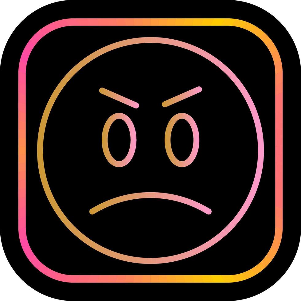 Angry Face Icon Design vector