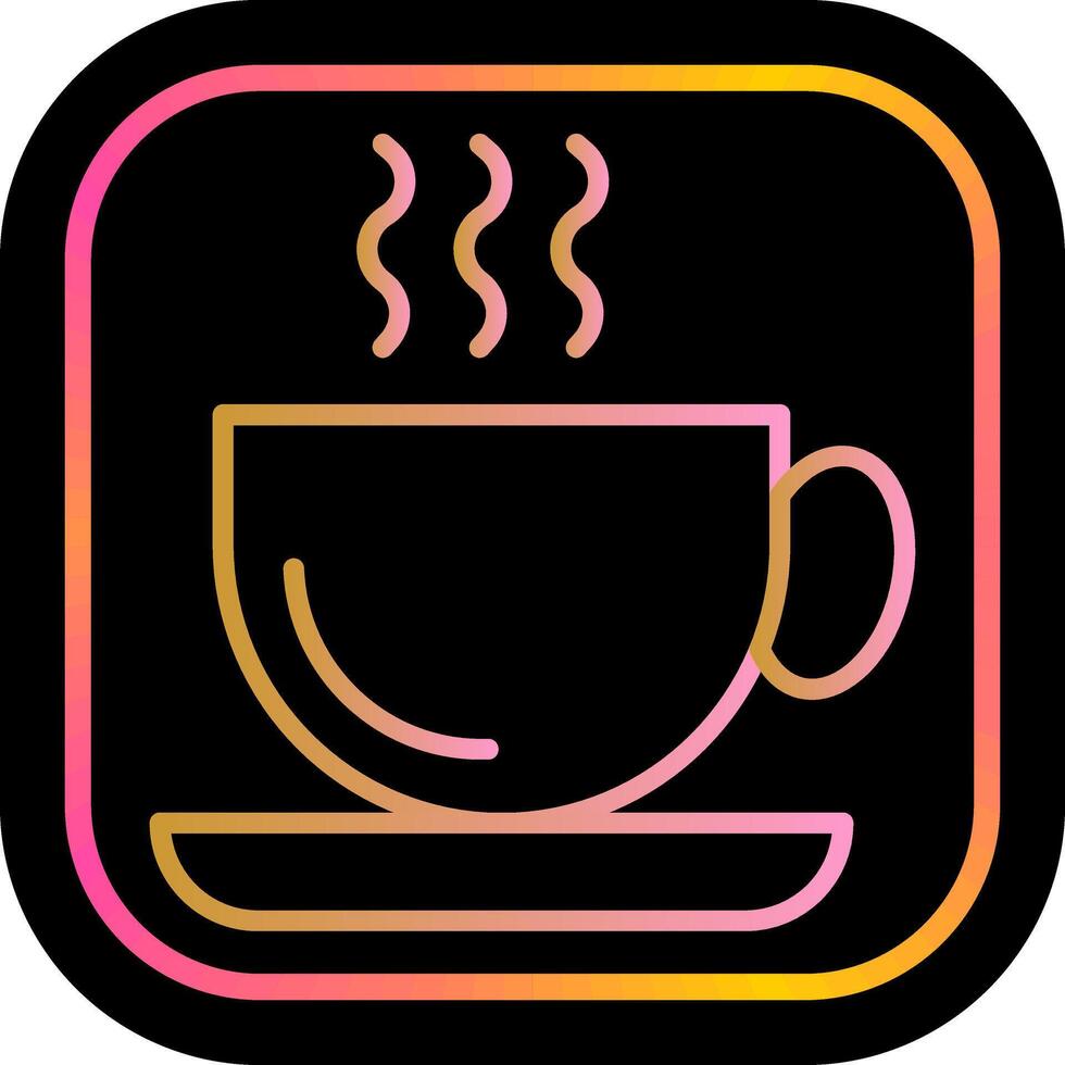 Hot Coffee Icon Design vector