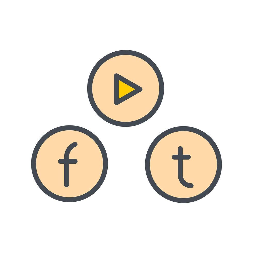 Social Media Icon Design vector