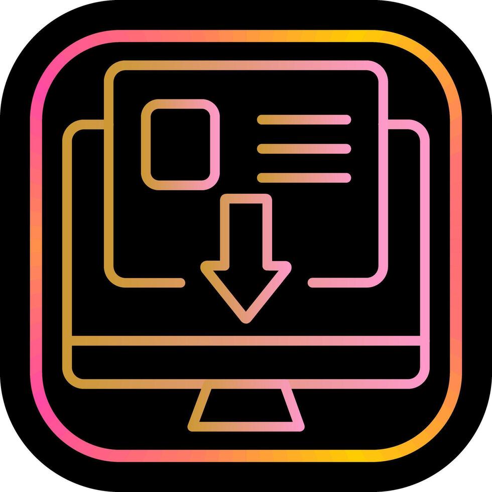 Landing Page Icon Design vector