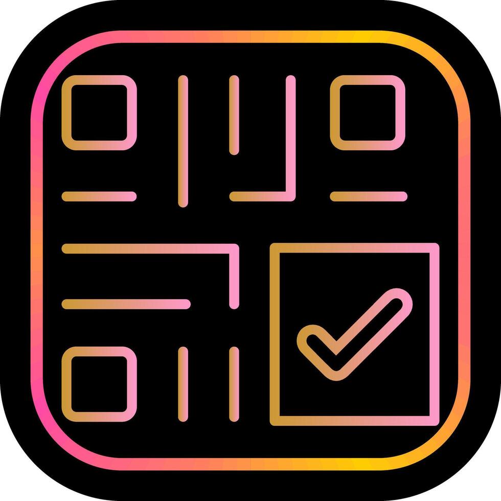 QR Code Checkout Icon Design vector