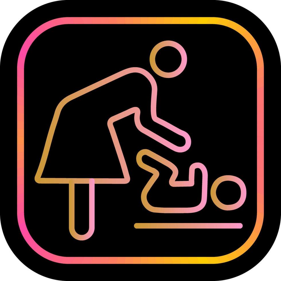Changing Table Icon Design vector