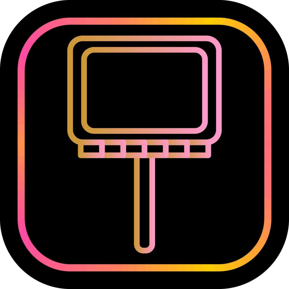 Billboard Icon Design vector
