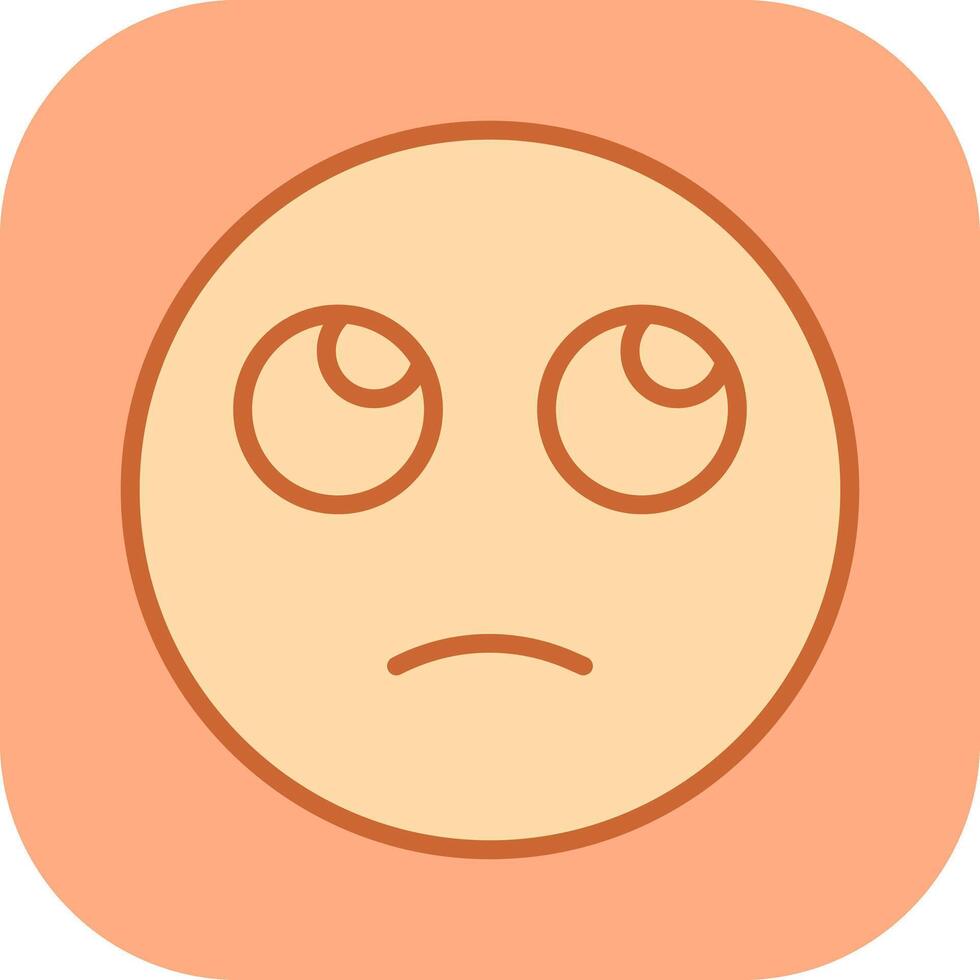 Face with Rolling Eyes Icon Design vector