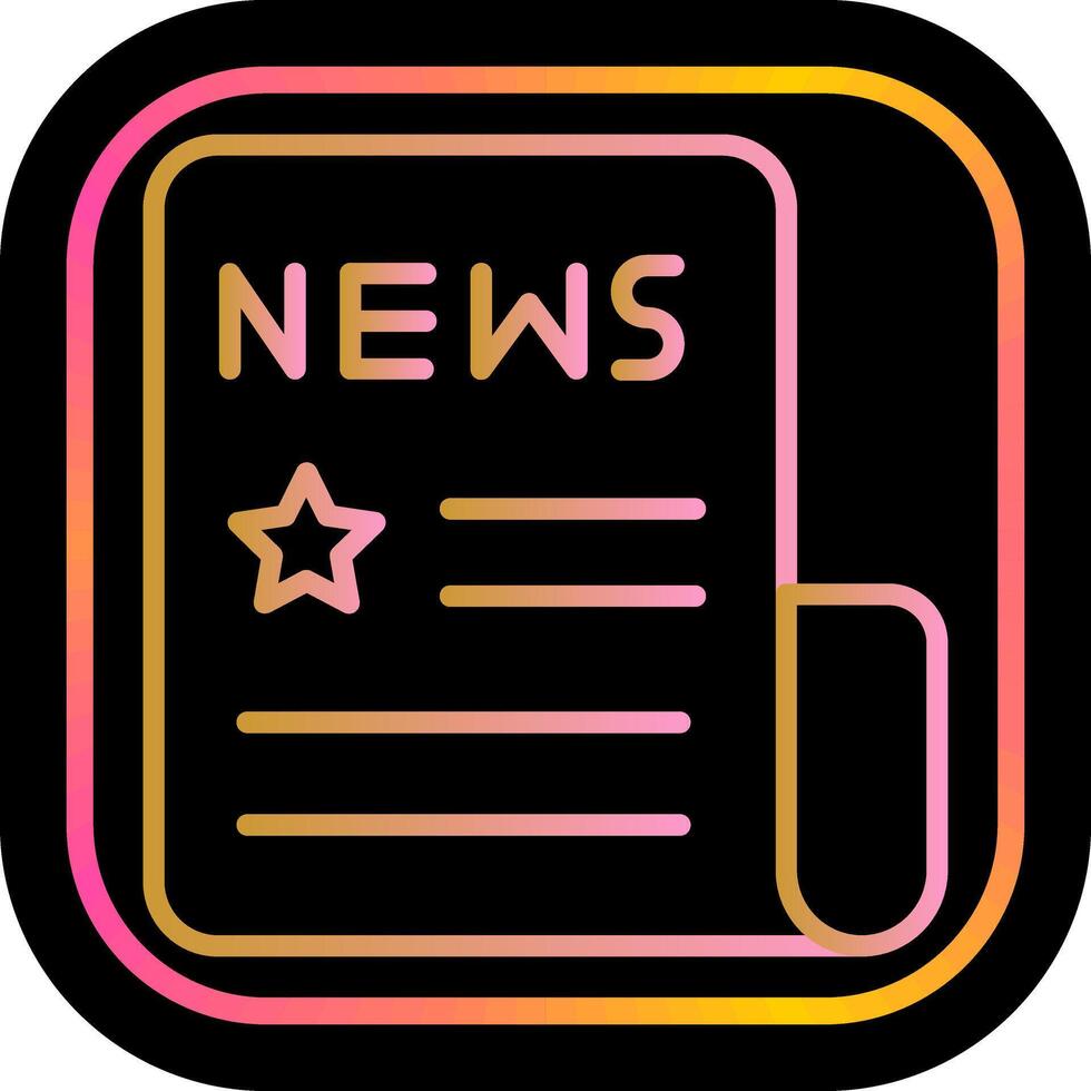 News Headlines Icon Design vector