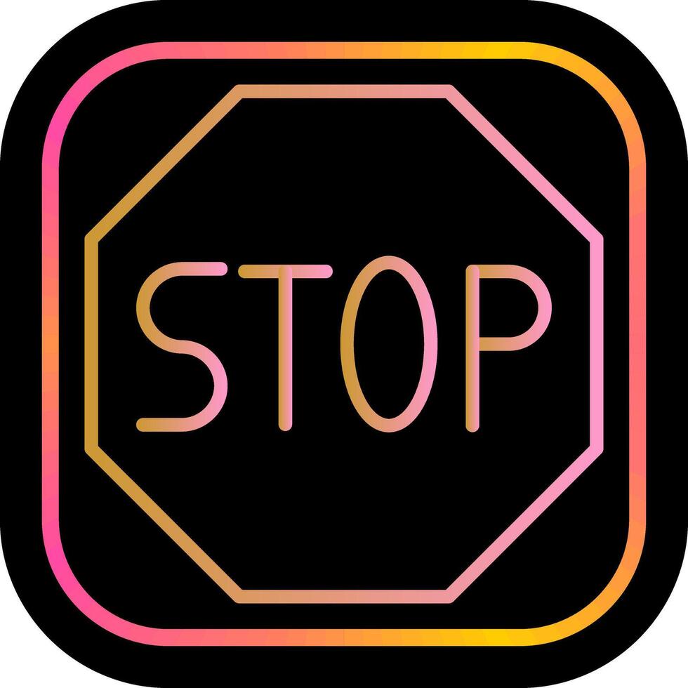 Stop Sign Icon Design vector
