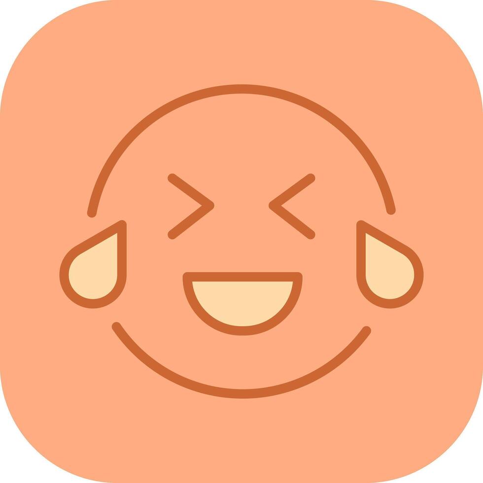 Face with Tears of Joy Icon Design vector